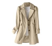 Femme Hiver Manteau Automne Veste Long Chaud Noir Trench-Coat en Velours Côtelé Manteaux Cintré La Ceinture Trench Coat Court Imperméable pour Grande Taille Parka De Bureau Chic Et Elegant z8