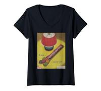 Femme HOAT Rowntrees Fruit Gums British Classic Publicité Bonbons T-Shirt avec Col en V