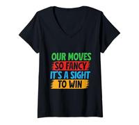 Femme Hobby Horse Rider Moves Fancy Sight Win English Riding Horse T-Shirt avec Col en V