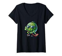 Femme Hockey Sur Glace Melon Trop Cool T-Shirt avec Col en V