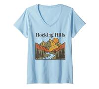 Femme Hocking Hills T-Shirt avec Col en V