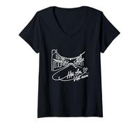 Femme Hoi An, Vietnam Signature Heart Art - Souvenir vietnamien T-Shirt avec Col en V