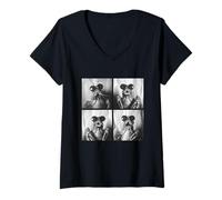 Femme Homard drôle avec lunettes de soleil animaux marins humour T-Shirt avec Col en V