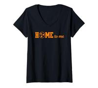 Femme Home to Me Tennessee, Tri-Star Circle Design T-Shirt avec Col en V