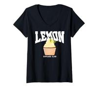 Femme Homemade Cupcakes Recipe, Birthday Cakes, Lemon Cupcakes T-Shirt avec Col en V