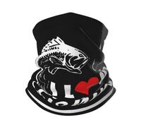 Femme Homme Bandana Chasse, Pêche Et Amour De Chaque Jour Cache-Col Microfibre Echarpe Gaiter Élastique Couvre-Chef pour Yoga Course À Pied Escalade