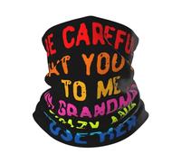 Femme Homme Bandeau Magique Fais Attention À Ce Que Tu Me Dis, Ma Grand-Mère Est Folle Protection du Visage Ultra-Douce Décoration Faciale Unique Echarpe Tête Pirate pour Sports Motorcycle