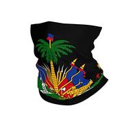 Femme Homme Bandeaux Armoiries D'Haïti Echarpe Gaiter Multi-Usage Echarpe Tête Pirate Élastique Écharpe Tube pour Ski Yoga Escalade