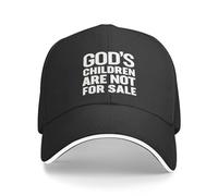 Femme Homme Baseball Cap Les Enfants De Dieu Ne sont Pas À Vendre Casquettes Snapback sans Déformation Casquette De Baseball Réglable Chapeau pour Toutes Les Saisons Été Running