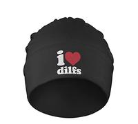 Femme Homme Bonnet À Revers J'adore Les Papas, J'aime Les Papas Bonnets De Ski Classique Hiver Chapeaux Mode Bonnet d'hiver pour Quotidien Course Patinage