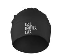 Femme Homme Bonnets De Ski Le Meilleur Frère du Monde ! Le pour Un Frère ! Bonnet d'hiver Doux Bonnet À Revers Chaud Bonnets Tricoté pour Ski Course Cyclisme