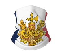 Femme Homme Cache-Col Drapeau De La France Bandana Multi-Usage Tube Bandeaux Unique Echarpe Tête Pirate pour Randonnée Bike Ski