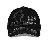 Femme Homme Casquette De Baseball Réglable Chapeaux Pare-Soleil Casquette Trucker Hip Hop Respirant Snapback Casquette Impression 3D Lecteur DJ Personnalisable