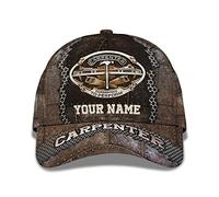 Femme Homme Casquette De Baseball Réglable Chapeaux Pare-Soleil Casquette Trucker Hip Hop Respirant Snapback Casquette Charpentier Personnalisé Imprimé en 3D - Travailleur du Bois