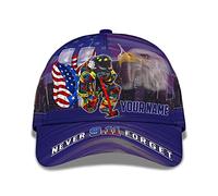 Femme Homme Casquette De Baseball Réglable Chapeaux Pare-Soleil Casquette Trucker Hip Hop Respirant Snapback Casquette Pompier Américain Personnalisé 3D - N'Oubliez Jamais Le 911