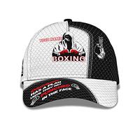 Femme Homme Casquette De Baseball Réglable Chapeaux Pare-Soleil Casquette Trucker Snapback Casquette Boxe d'impression 3D - Tout Le Monde A Un Plan Jusqu'À Ce qu'il Se Fasse Frapper Au Visage