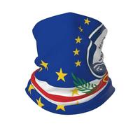 Femme Homme Echarpe Tête Pirate Drapeau du Cap-Vert Décoration Faciale Multi-Usage Protection du Visage Élastique Bandeau Magique pour Bike Sports Yoga