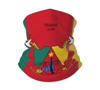 Femme Homme Protection du Visage Drapeau du Cameroun Cache-Col Microfibre Tube Bandeaux Ultra-Douce Bandana pour Randonnée Sports Motorcycle