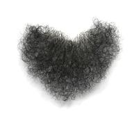 Femme Homme Toupee Pubique Hommes Barbes Halloween Déguisement Chest Hair Toupet Cheveux Pubiques Comme Boucles Noirs Forme de Coeurs,B