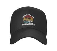 Femme Homme Trucker Cap Plage De Bavaro Punta Cana République Dominicaine Casquette Baseball Vintage Casquette De Baseball Anti-UV Snapback Casquette pour Adulte Golf Hip Pop