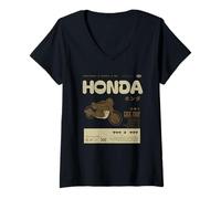Femme Honda T-Shirt avec Col en V