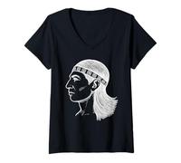 Femme Honduras Billete Catracho Latino Hondurien Copan Indio Maya T-Shirt avec Col en V