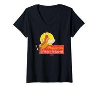 Femme Honey Don’t! Wiener Heaven T-Shirt avec Col en V