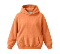 Femme Hoodie Uni Capuche Doublée Poche Kangourou Cordons Ajustables | Ourlets Côtelés Sur Pull Épais, Sweatshirt Basique, Esprit Minimaliste Sobre Du Pullover, Vêtements Douce, Pour L'hiver