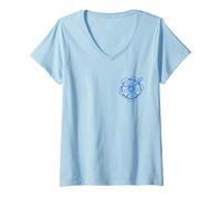Femme Ho'oponopono Prière I Love You I'm Sorry Forgive Thank You T-Shirt avec Col en V