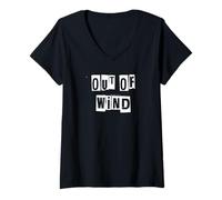 Femme Hors du Vent T-Shirt avec Col en V