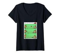 Femme Horseshoe Hors'n Around Funny Farm Animal Horse Cadeau T-Shirt avec Col en V