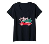 Femme Hot Wheels Bonnes Fetes - My Other Ride is a Sleigh T-Shirt avec Col en V