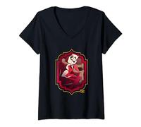 Femme Hôtel Hazbin - Charlie T-Shirt avec Col en V