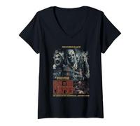Femme House of 1000 Corpses Rob Zombie Collage Poster Horror Movie T-Shirt avec Col en V