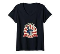 Femme How Hard Can It Be Boys Do It Art féministe T-Shirt avec Col en V