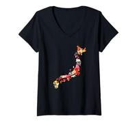 Femme Humour Amazing Foods of the World - Japan Sushi T-Shirt avec Col en V