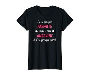 Femme Humour Anger Je ne suis pas parfaite mais je suis angevine T-Shirt