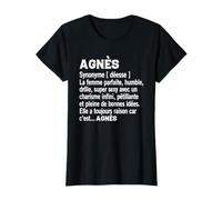 Femme Humour Cadeau Personnalisé Prénom Agnès Définition T-Shirt