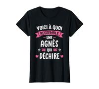 Femme Humour Cadeau Personnalisé Prénom Agnès Qui Déchire T-Shirt