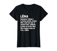 Femme Humour Cadeau Personnalisé Prénom Léna Définition T-Shirt