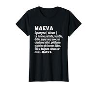 Femme Humour Cadeau Personnalisé Prénom Maeva Définition T-Shirt