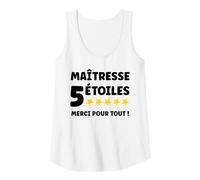 Femme Humour Départ Enseignante école Merci Super maîtresse Débardeur