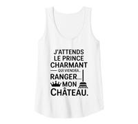 Femme Humour Femme Prince Charmant Ranger Château Drôle Débardeur