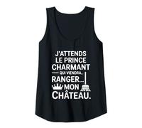Femme Humour Femme Prince Charmant Ranger Château Drôle Débardeur