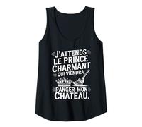 Femme Humour Femme Prince Charmant Ranger Château Drôle Débardeur
