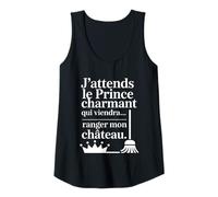 Femme Humour Femme Prince Charmant Ranger Château Drôle Débardeur