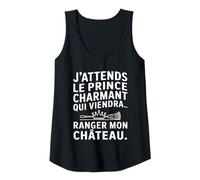 Femme Humour Femme Prince Charmant Ranger Château Drôle Débardeur