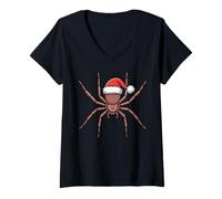 Femme Huntsman Spider Pull de Noël Moche T-Shirt avec Col en V