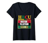 Femme Huston-Tillotson, HTU, HBC Graphic T-Shirt avec Col en V