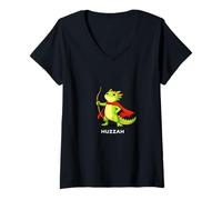 Femme Huzzah Dragon Alchemist Funny Potion Meme Novelty Quote T-Shirt avec Col en V